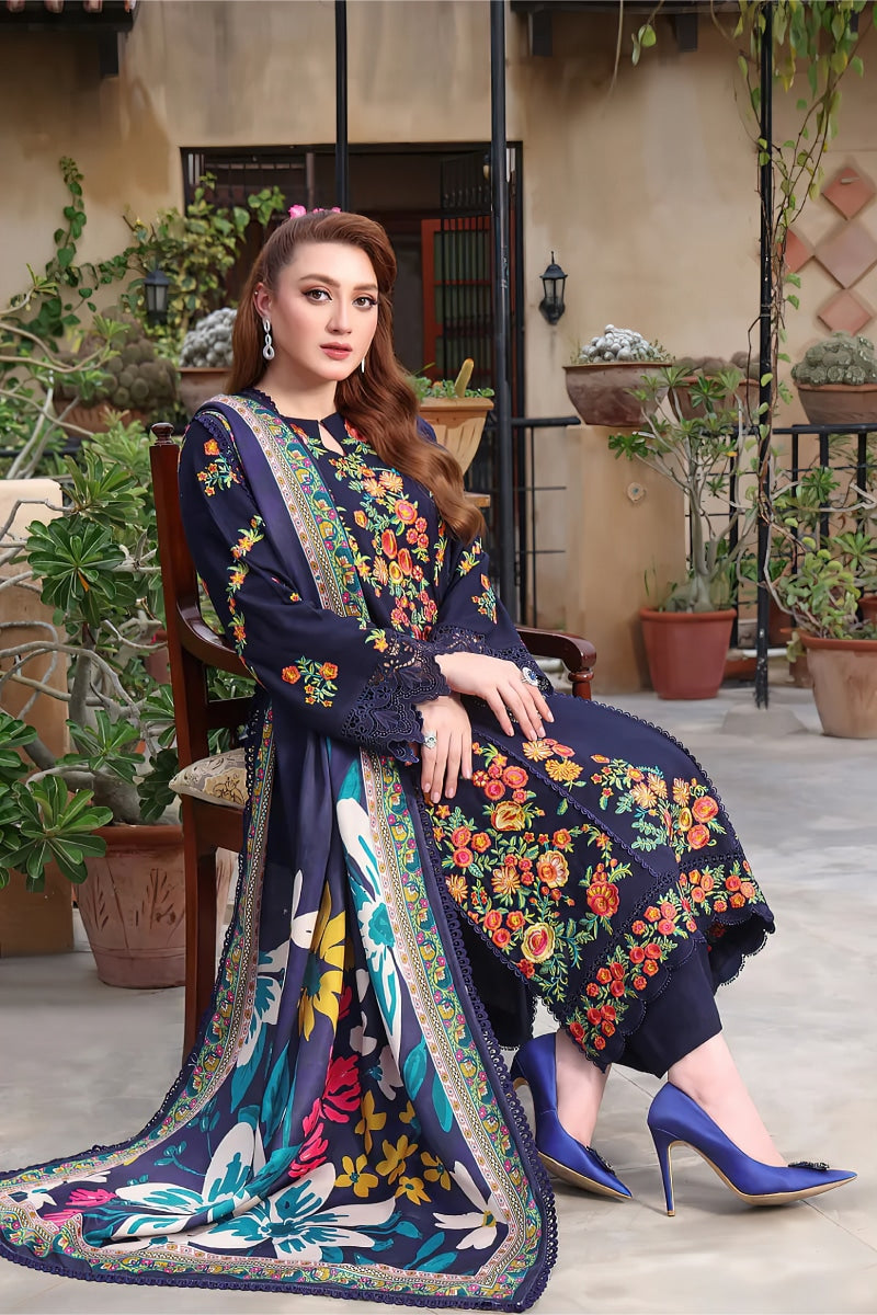 Aneelas Embroidered lawn Three Piece AN-61