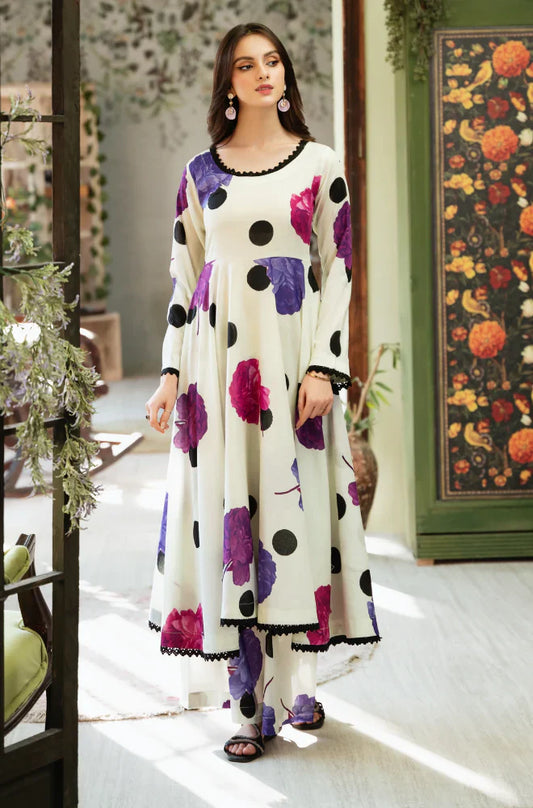 ZC -736 Printed Airjet Viscous Silk Three Piece