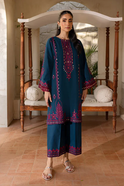Batik Embroidered Dhanak Three Piece BT-02