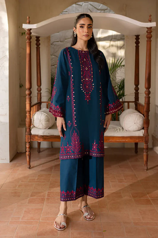 Batik Embroidered Dhanak Three Piece BT-02