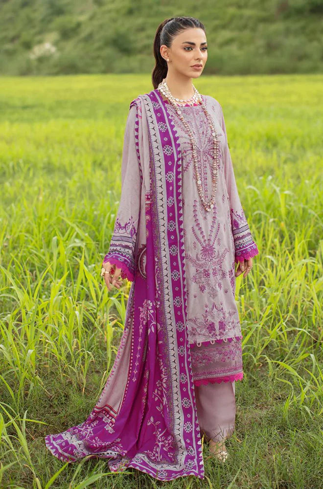 JZ -07 Embroidered Lawn 3pc