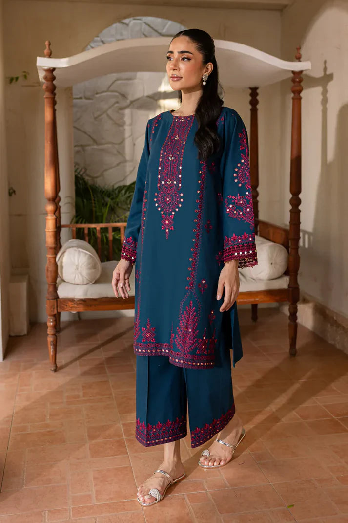 Batik Embroidered Dhanak Three Piece BT-02
