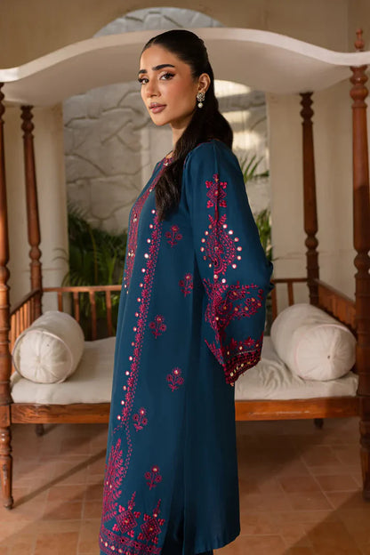 Batik Embroidered Dhanak Three Piece BT-02