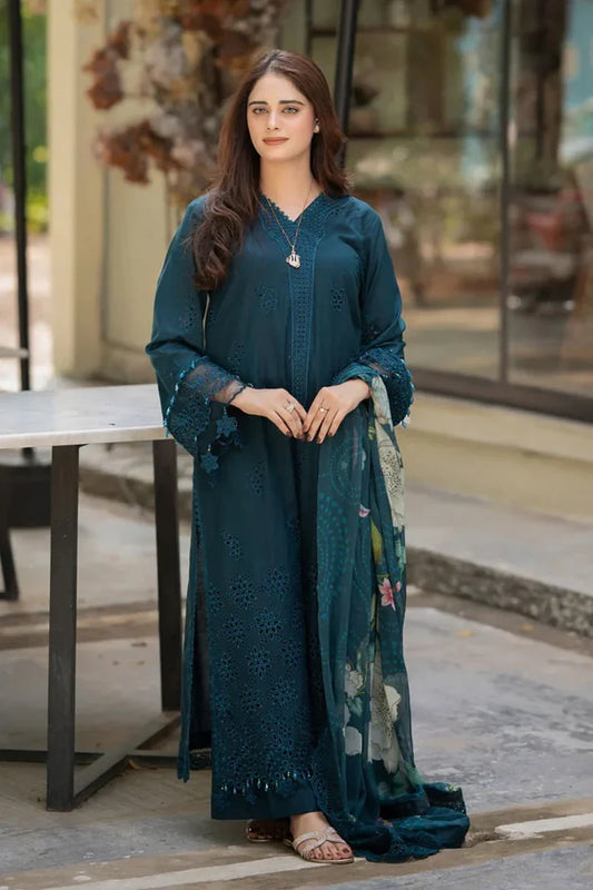 Zarashahjhan Embroidered Dahank Three Piece COCO-49