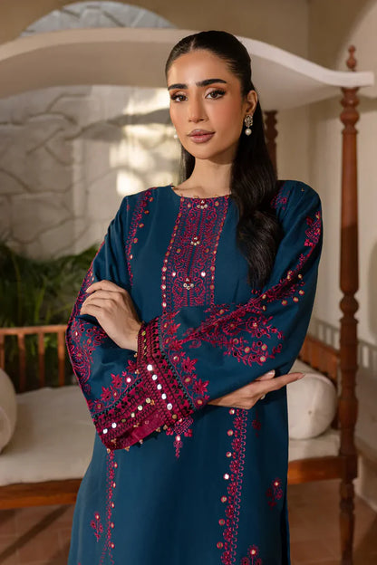 Batik Embroidered Dhanak Three Piece BT-02