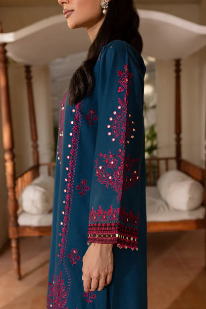 Batik Embroidered Dhanak Three Piece BT-02