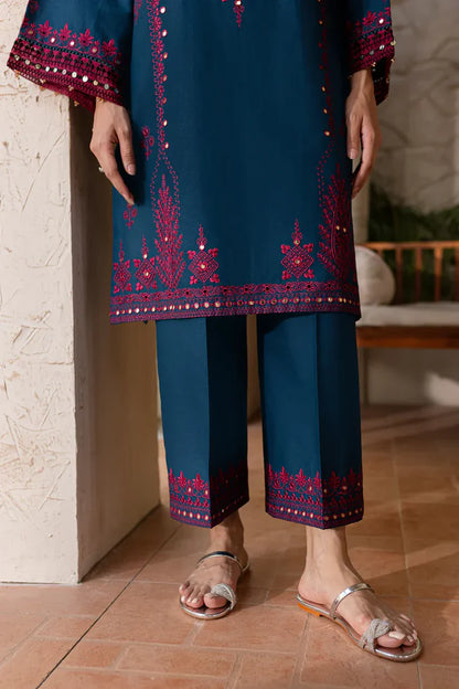 Batik Embroidered Dhanak Three Piece BT-02