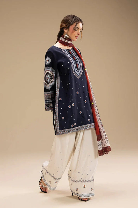 Sapphire Embroidered Dahank Three Piece SPL-934