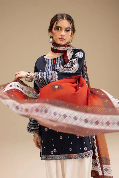 Sapphire Embroidered Dahank Three Piece SPL-934