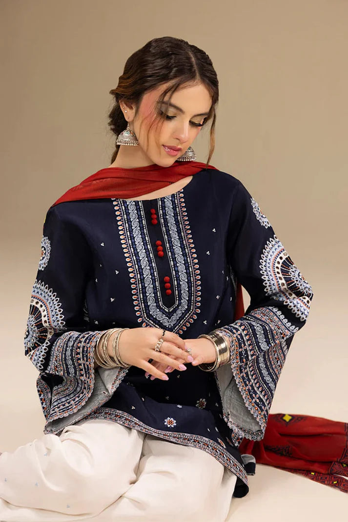 Sapphire Embroidered Dahank Three Piece SPL-934
