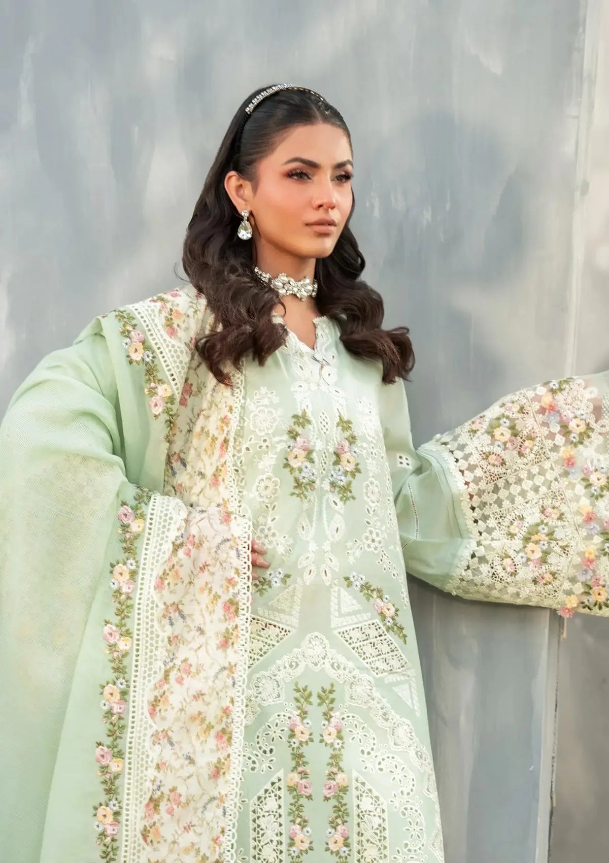Elaf Lawn Chikenk-Kari Embroidered Three Piece EL-1030