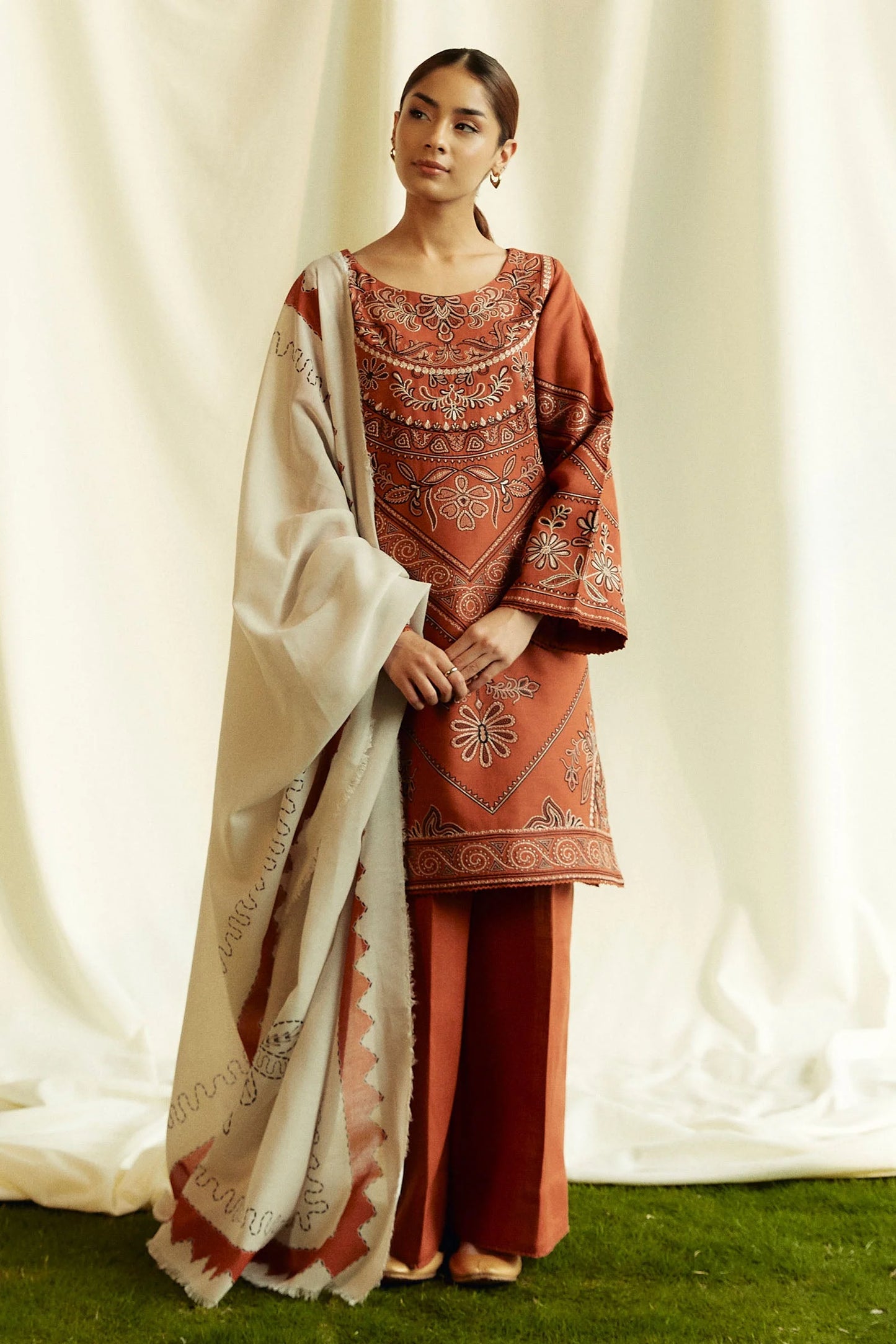 Coco by Zara Shahjahan Winter Unstitched Three Piece COCO-007