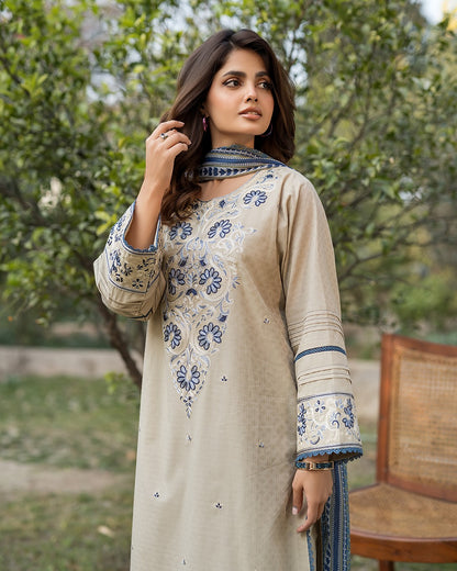 Asim Jofa Lawn Embroiderd Three Piece AJ-142