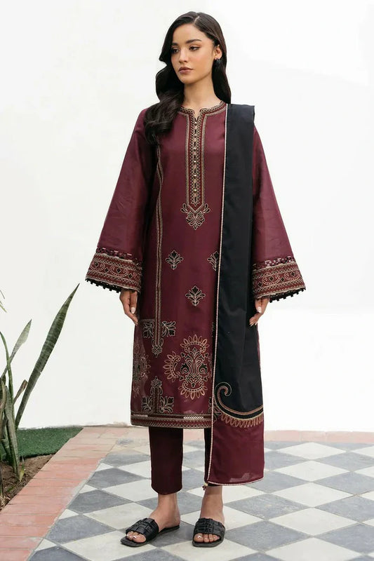 Jazmin Lawn Embroidered Three Piece JZ-112