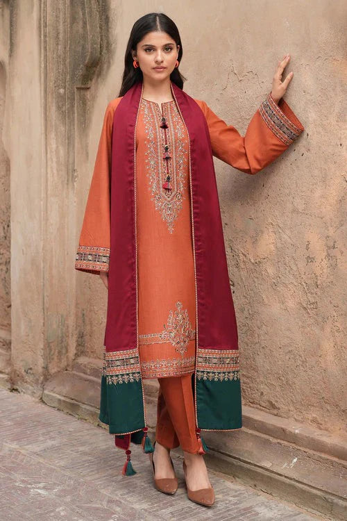 JAZMIN Embroidered lawn Three Piece jz-105