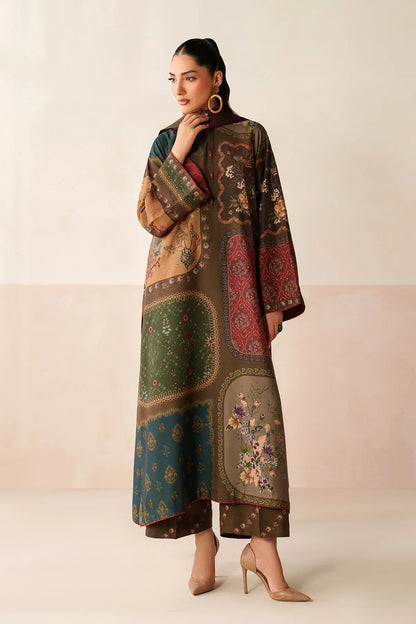Baroque D-787 Khaddar Printed three piece