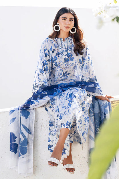 Baroque D-188 Khaddar Printed three piece