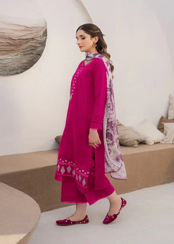 Zarashahjhan Embroidered Dhanak Three Piece COCO-163