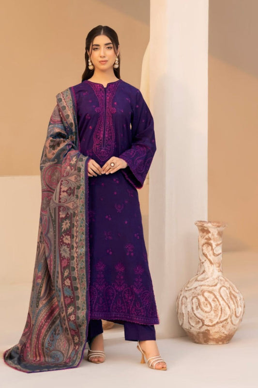 Mohagni Dahank Embroiderd Three Piece MH-01