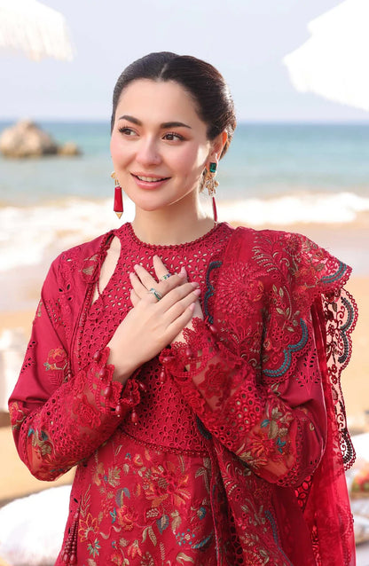 Imrozia Embroidered Dhanak Three Piece D-60