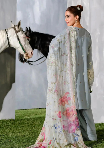ELAF Embroidered lawn Three Piece EL-313