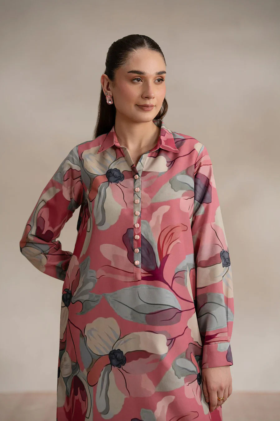 ZC-730 Printed Airjet Viscous Silk two Piece