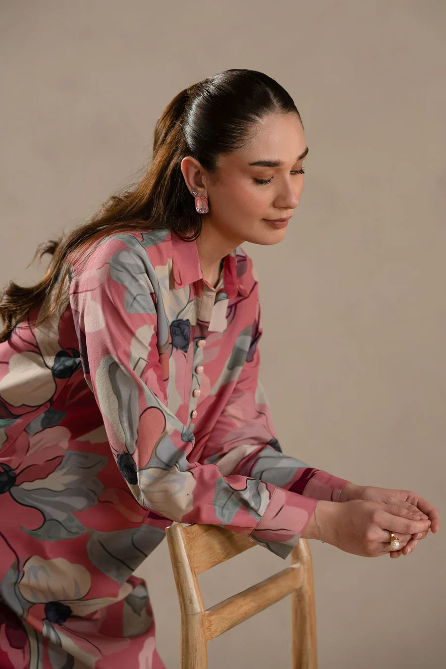 ZC-730 Printed Airjet Viscous Silk two Piece