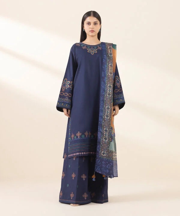 Sapphire Unstitched  3 PIECE - EMBROIDERED LAWN SUIT