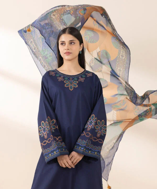 Sapphire Unstitched  3 PIECE - EMBROIDERED LAWN SUIT
