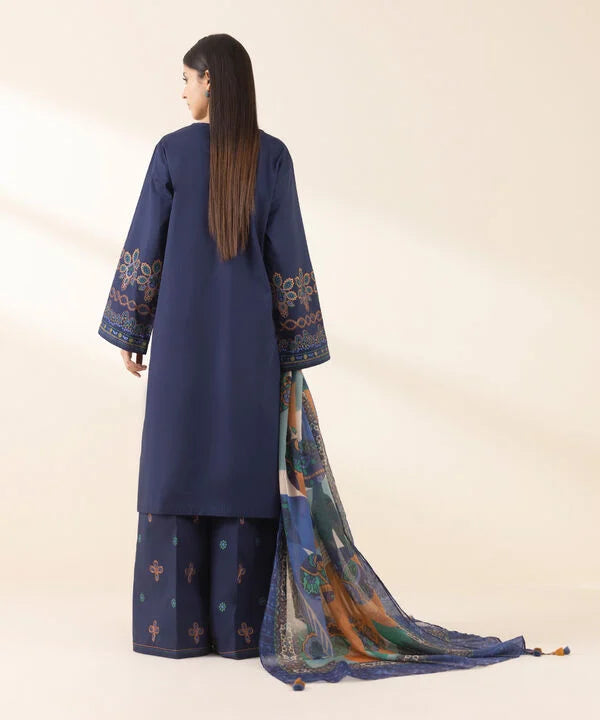 Sapphire Unstitched  3 PIECE - EMBROIDERED LAWN SUIT