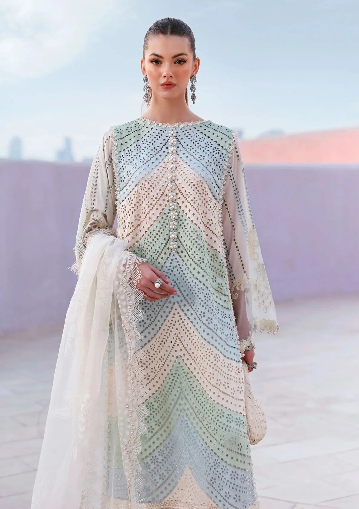 Maria-B Lawn Chikenk-Kari Three Piece MB-12