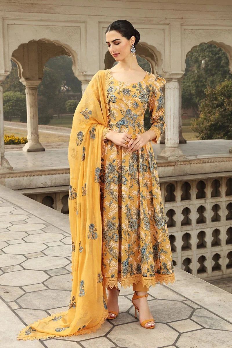 Bareeze D 355 Musturd EID Collection Embroidered Three Piece Lawn Collection