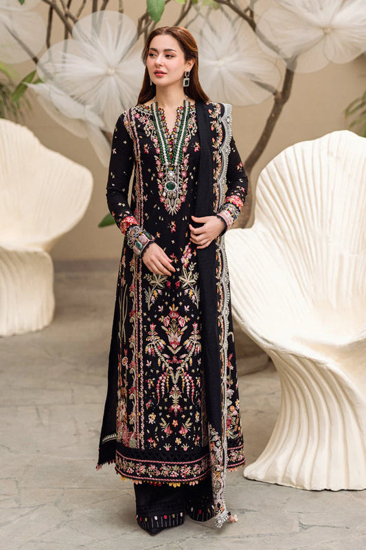 Qalamkar Embroidered Lawn Suits Unstitched 3 Piece QLM25SL FK-15 Hannah - Summer Collection