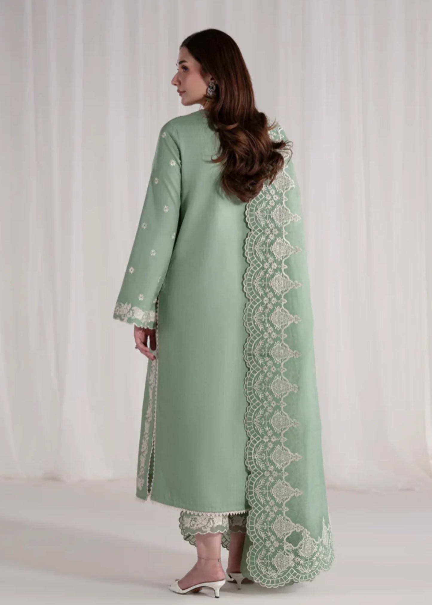 Florent Lawn Embroiderd Three Piece FL-02
