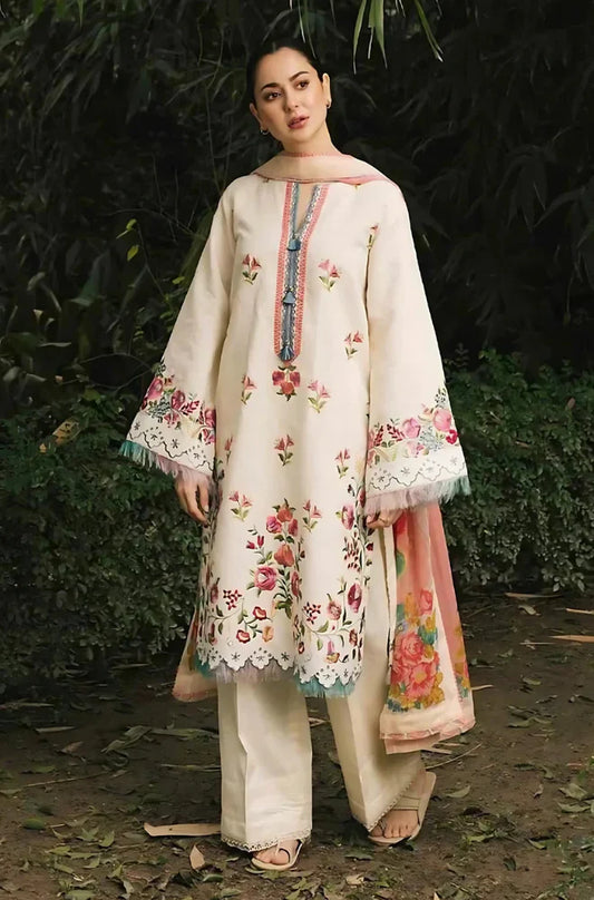 COCO-719 Embroidered lawn Three Piece