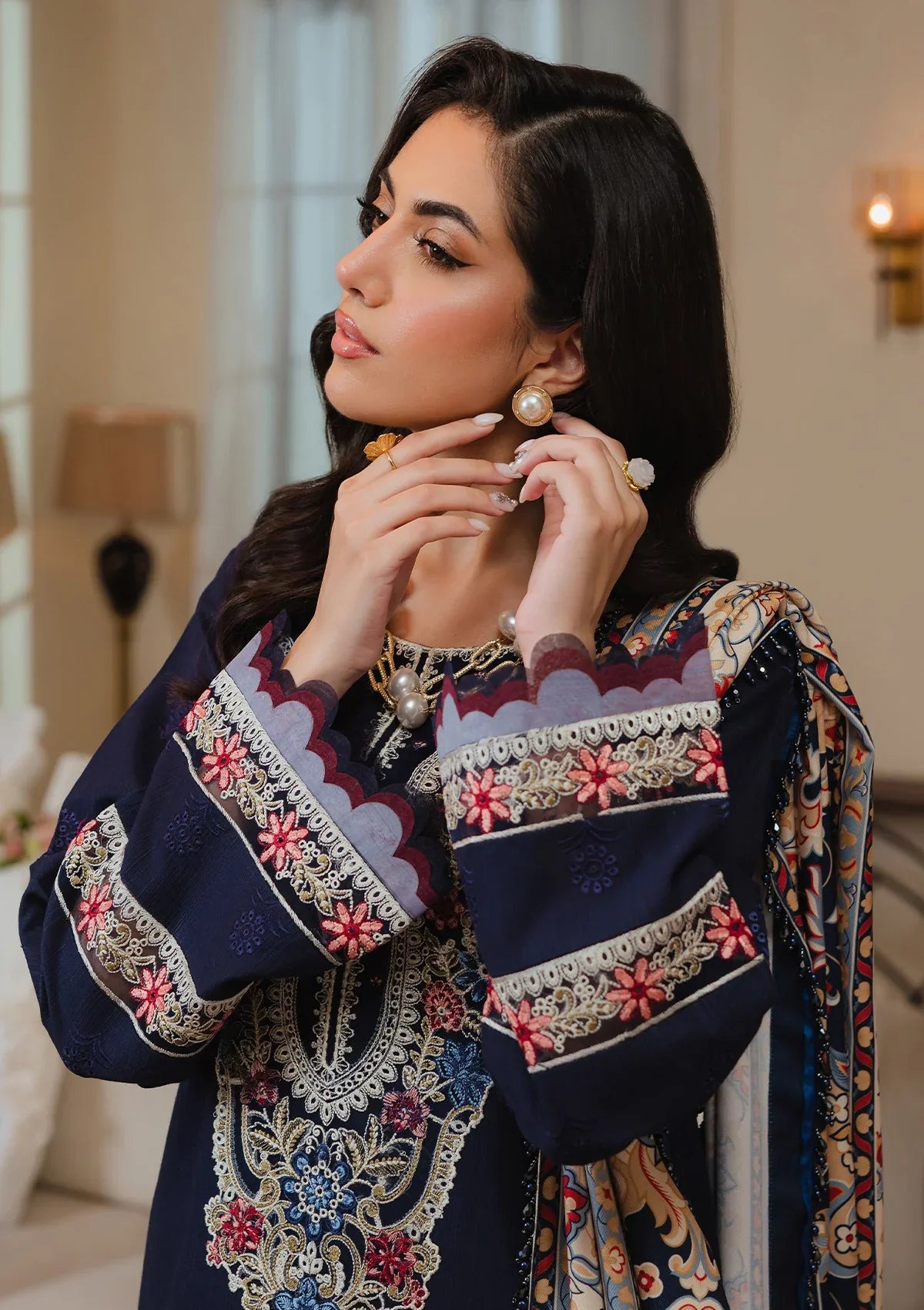 Baroque - 3PC Lawn Embroidered Suit - GKA7127