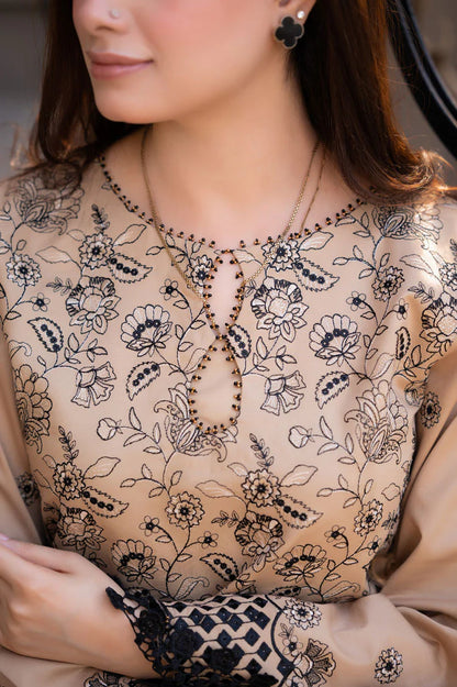 Sapphire Embroidered lawn Three Piece LNF 46 SKIN 3 PIECE