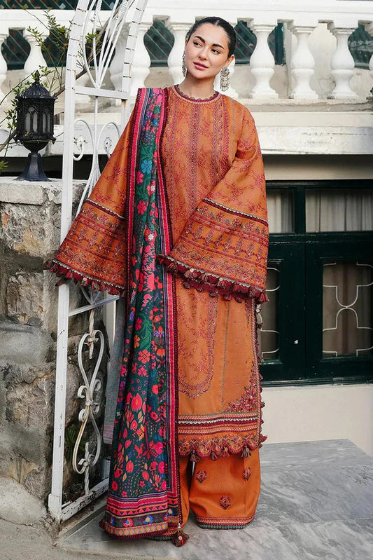 Qalamkar Dahank Embroiderd Three Piece QL-1055