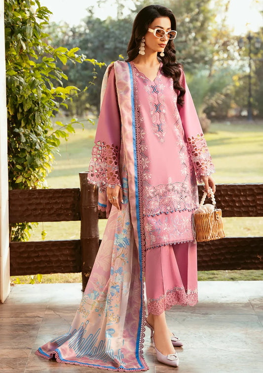 Musq Embroidered lawn Three Piece COSMIC DUSK