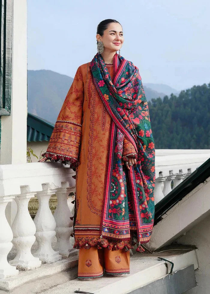 Qalamkar Dahank Embroiderd Three Piece QL-1055