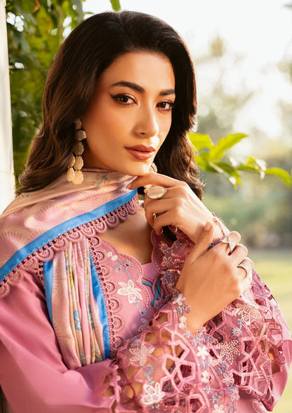 Musq Embroidered lawn Three Piece COSMIC DUSK