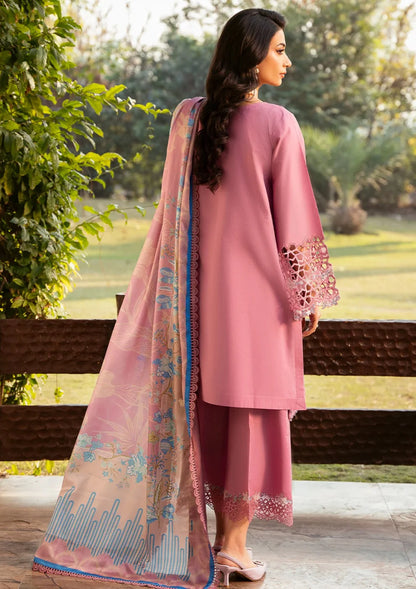 Musq Embroidered lawn Three Piece COSMIC DUSK