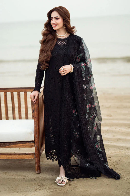 NUREH Black Dahank Embroiderd Three Piece NH-01