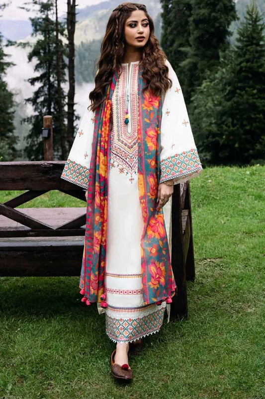 Sapphire Embroidered Dhanak Three Piece SP-13