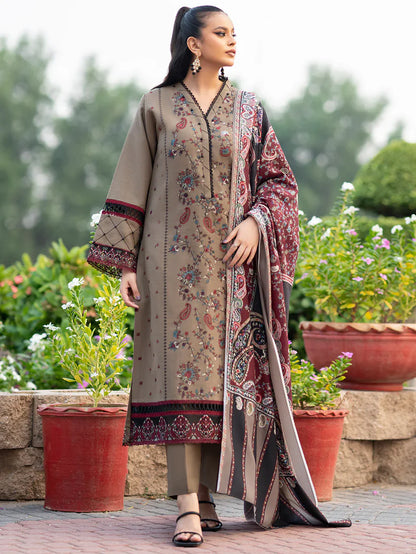 BI-01 Embroidered Lawn 3pc