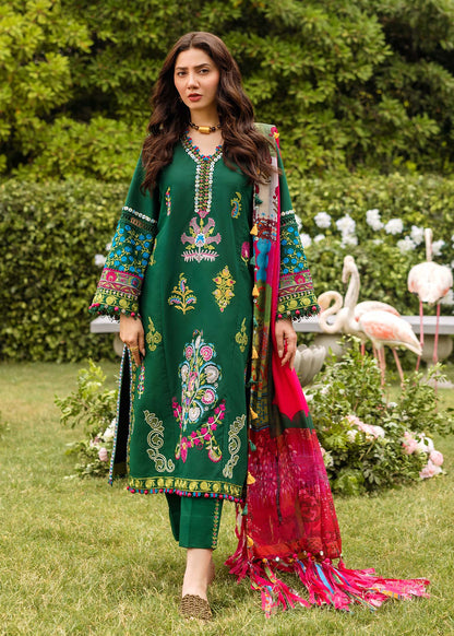 Sadaf Fawad Khan Lawn Embroiderd Three Piece ADA-01