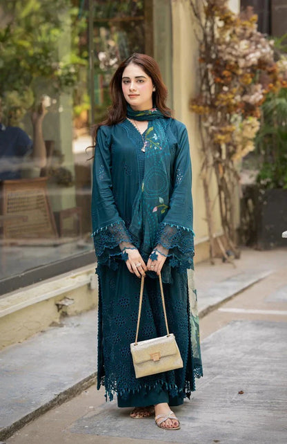 Zarashahjhan Embroidered lawn Three Piece COCO-49