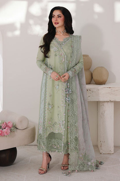 Qalamkar Lawn Chikenk-Kari Embroidered Three Piece QL-1040