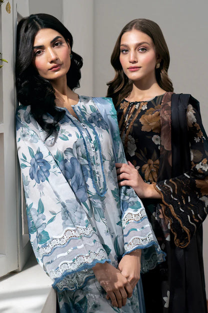 Baroque D-185 Khaddar Printed three piece