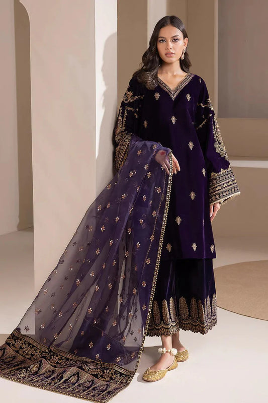 Bareeze Velvet Embroiderd Three Piece BR-745